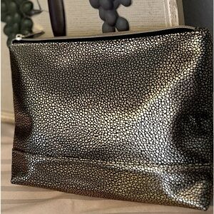 NWT Tarte gold and black canvas bag